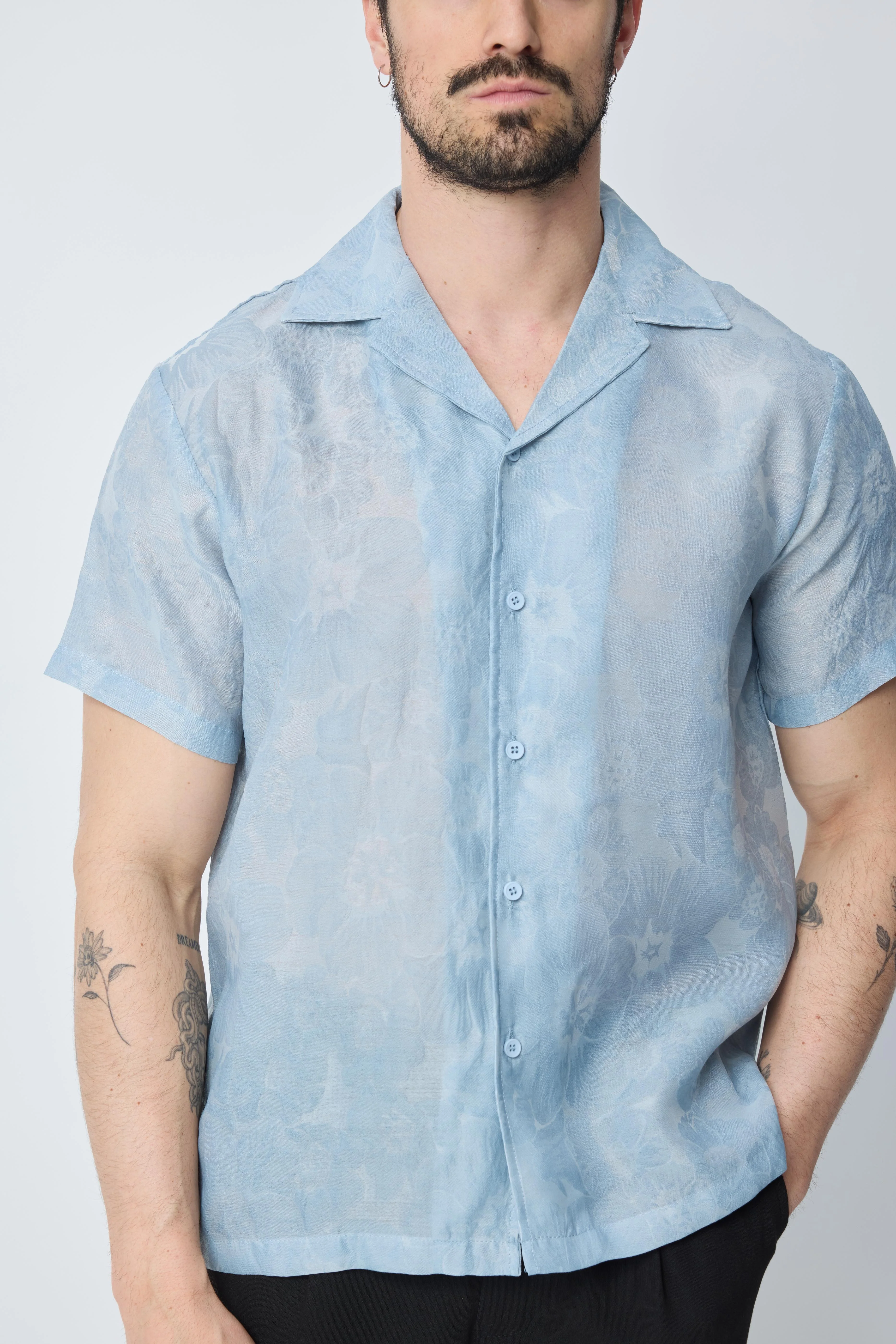 Chemise unie à manches courtes - Image 5