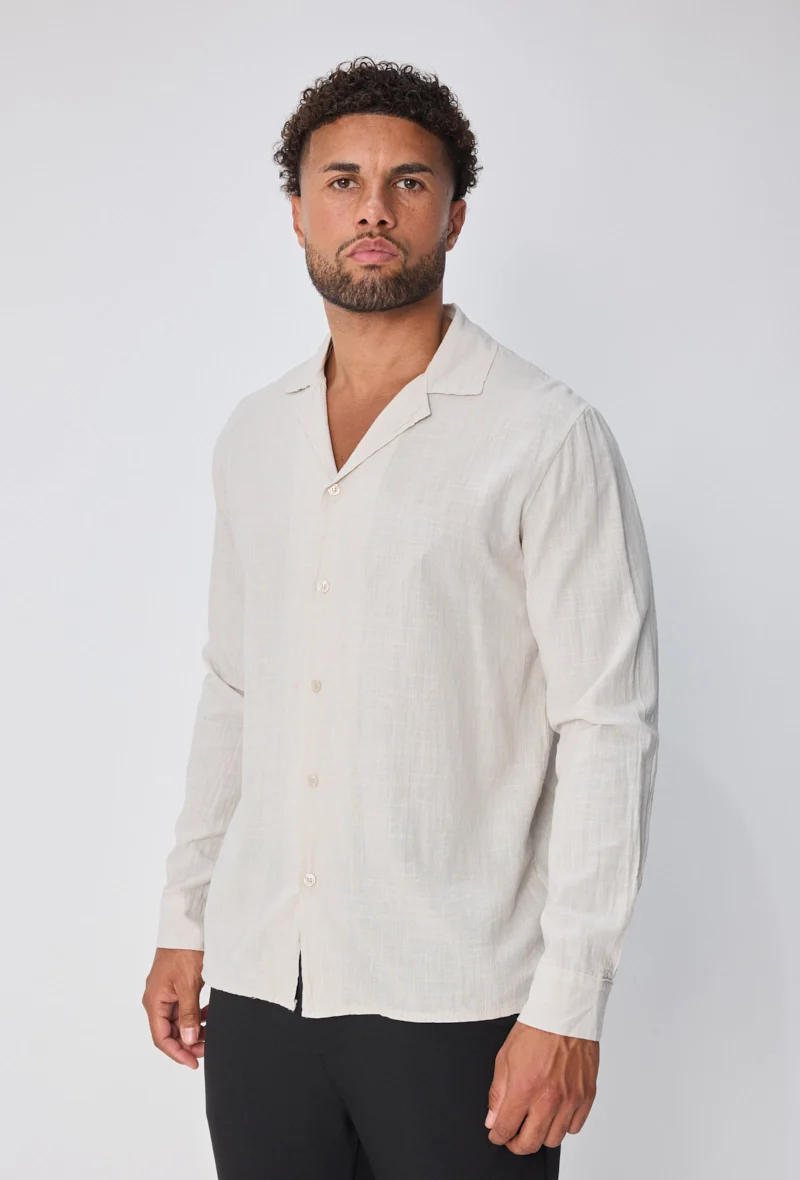 Chemise unie à manches longues - Image 2