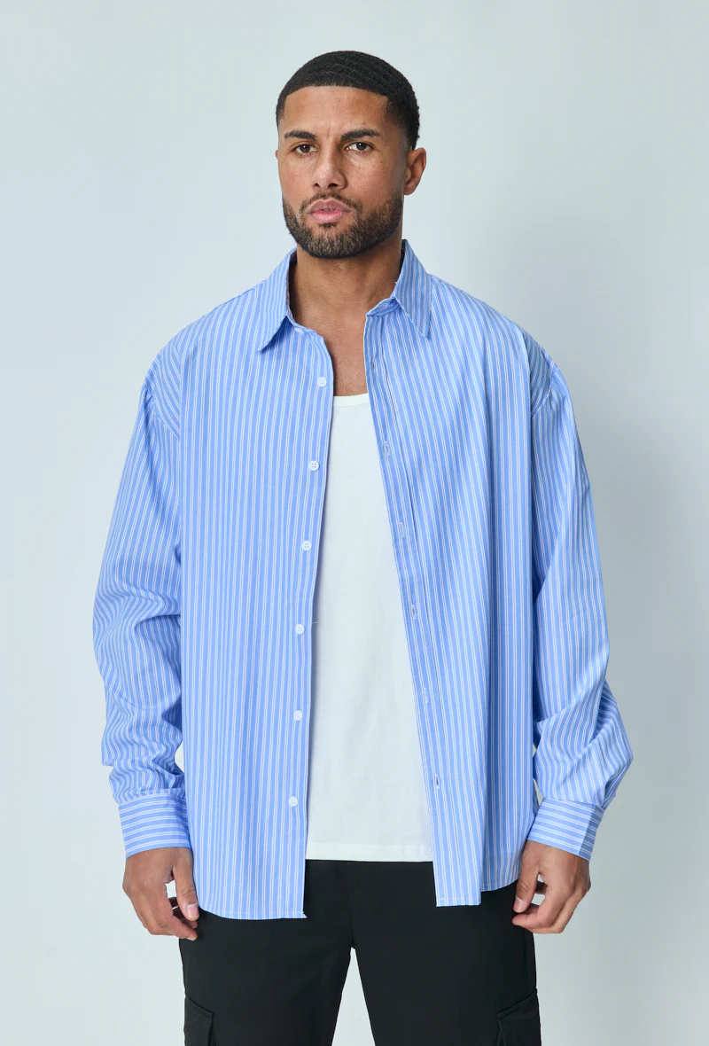 Chemise manches longues à rayures - Image 11