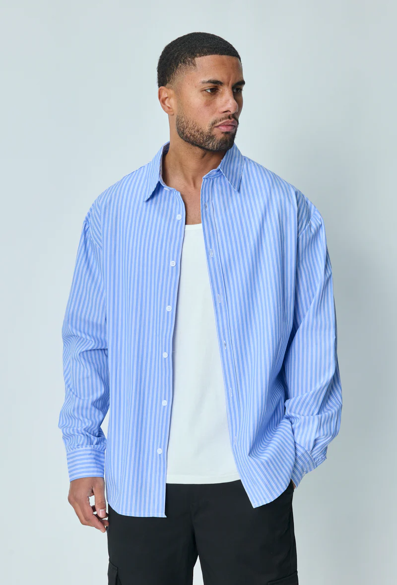 Chemise manches longues à rayures - Image 12