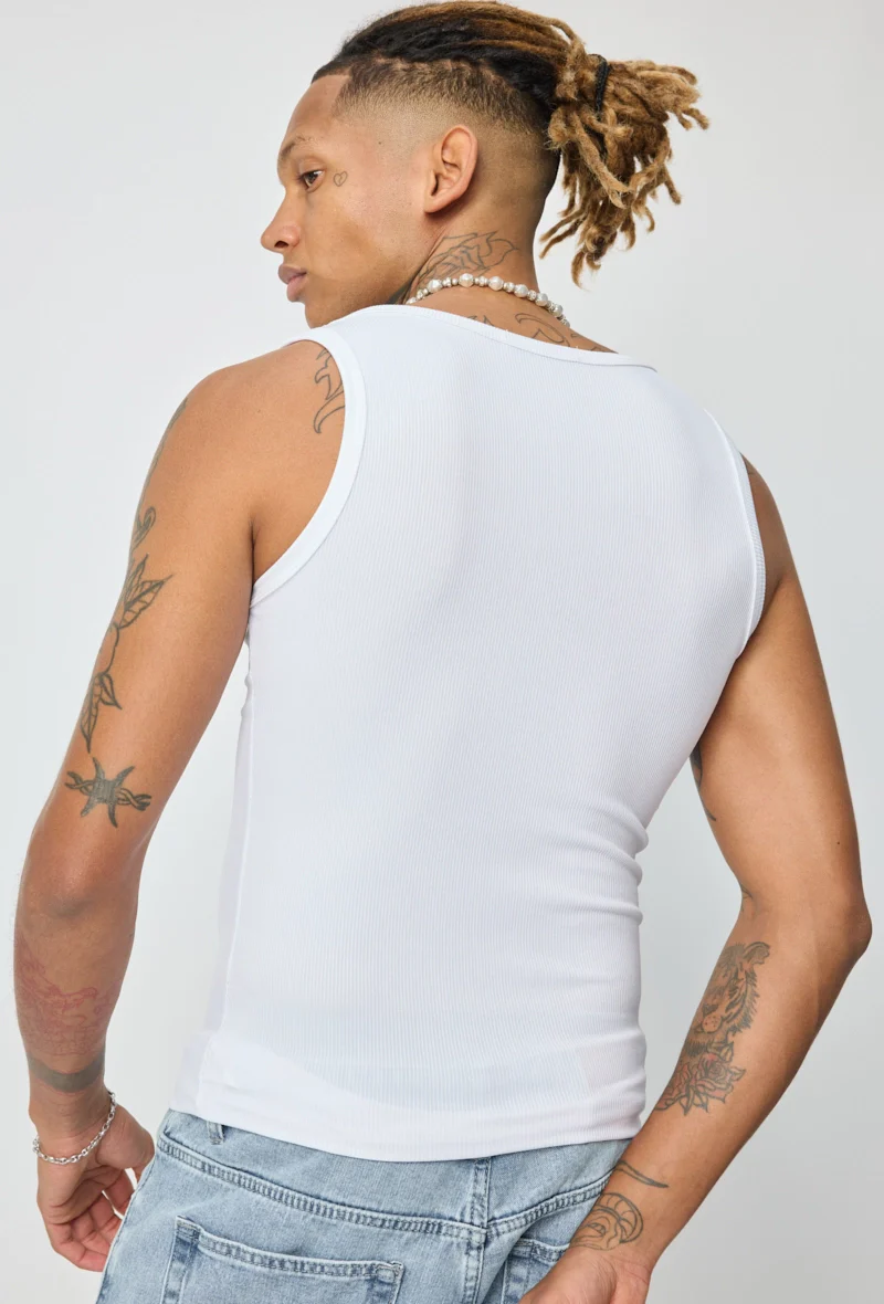 T-shirt débardeur ajusté sans manches - Image 3