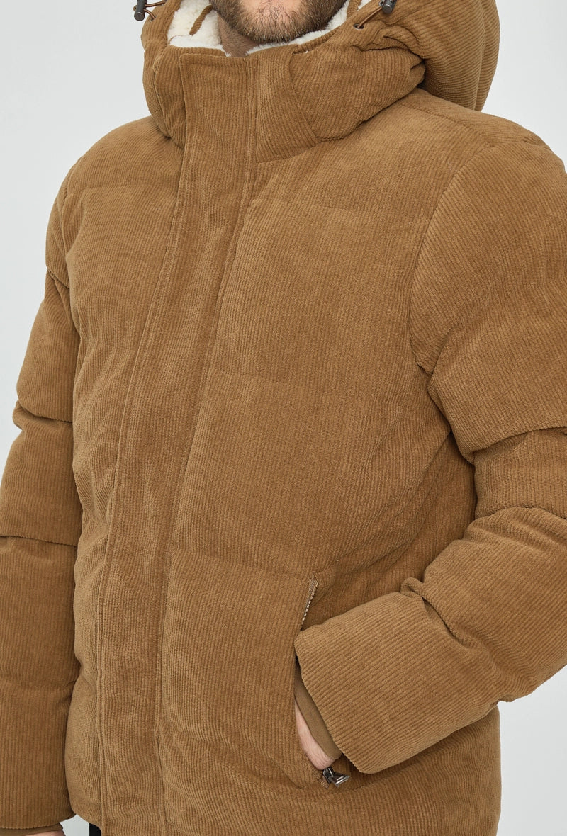 Doudoune à capuche effet daim - Image 11