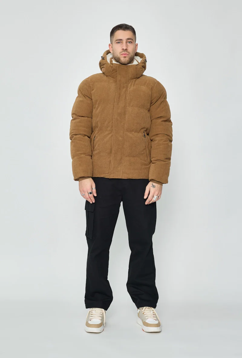 Doudoune à capuche effet daim - Image 14