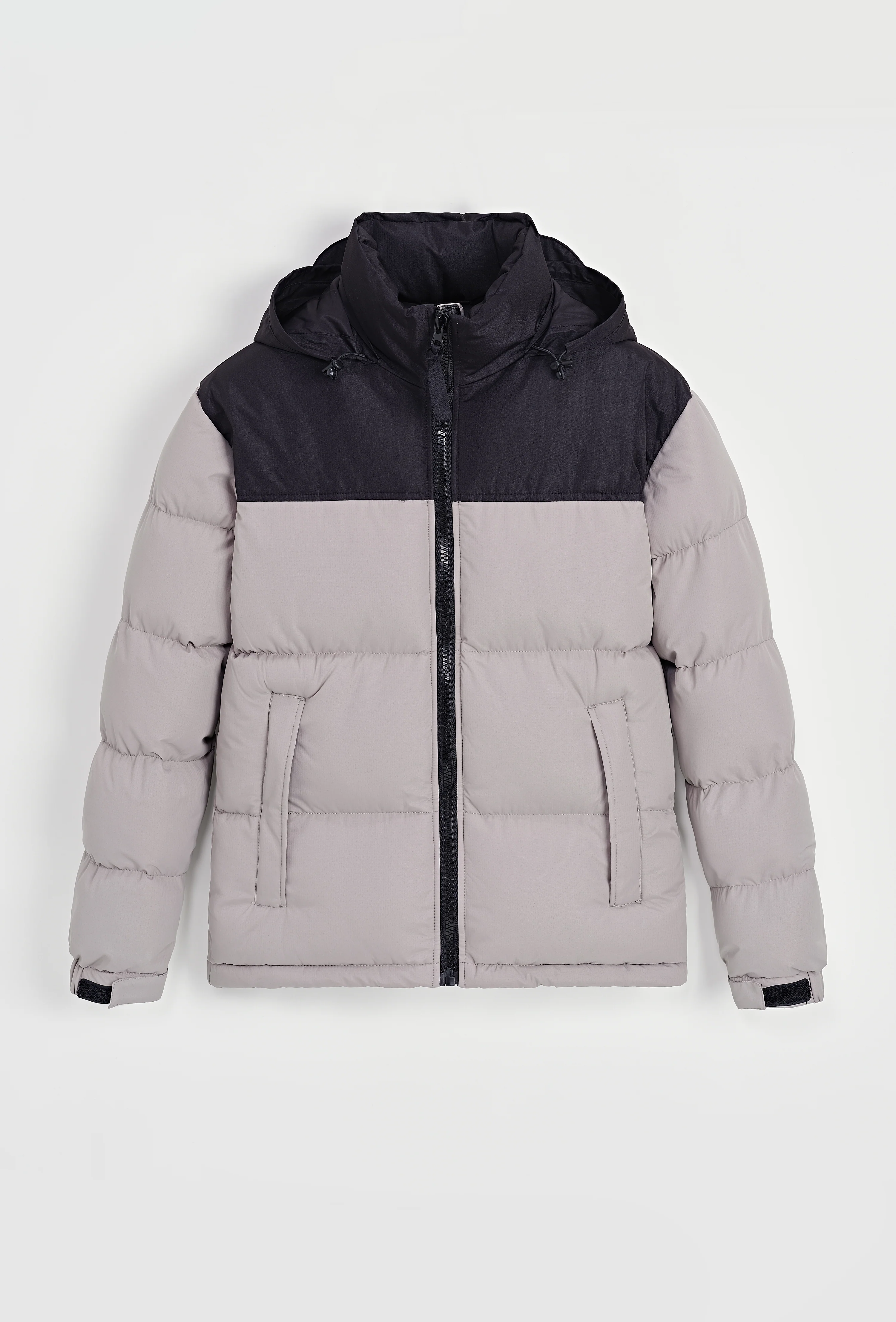 Blouson bi couleur à capuche - Image 12