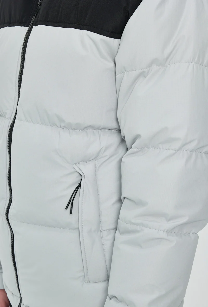 Blouson bi couleur à capuche - Image 16