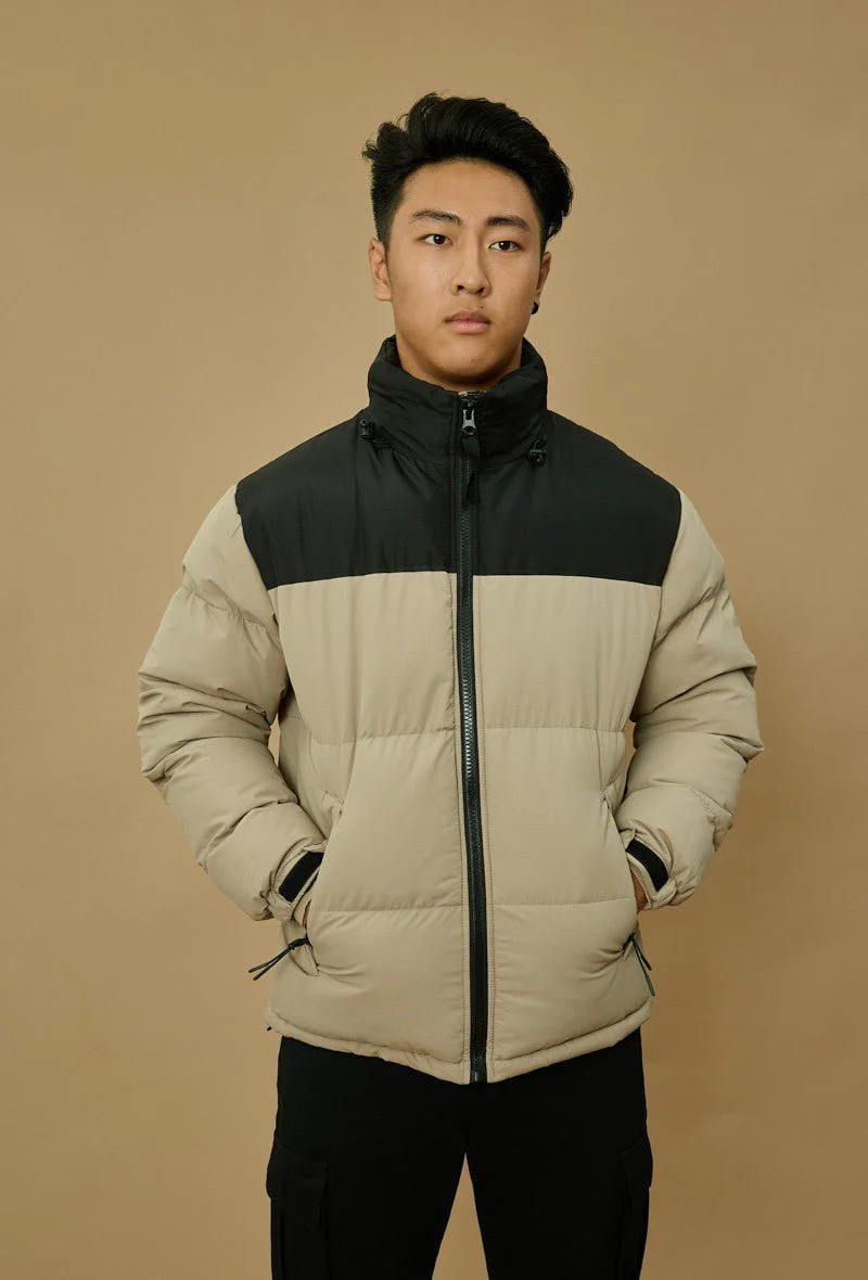 Blouson bi couleur à capuche - Image 5