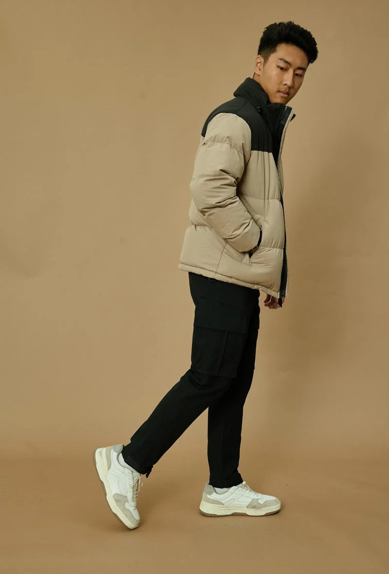 Blouson bi couleur à capuche - Image 7
