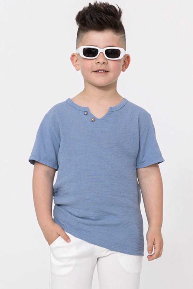 Enfant t-shirt effet lin