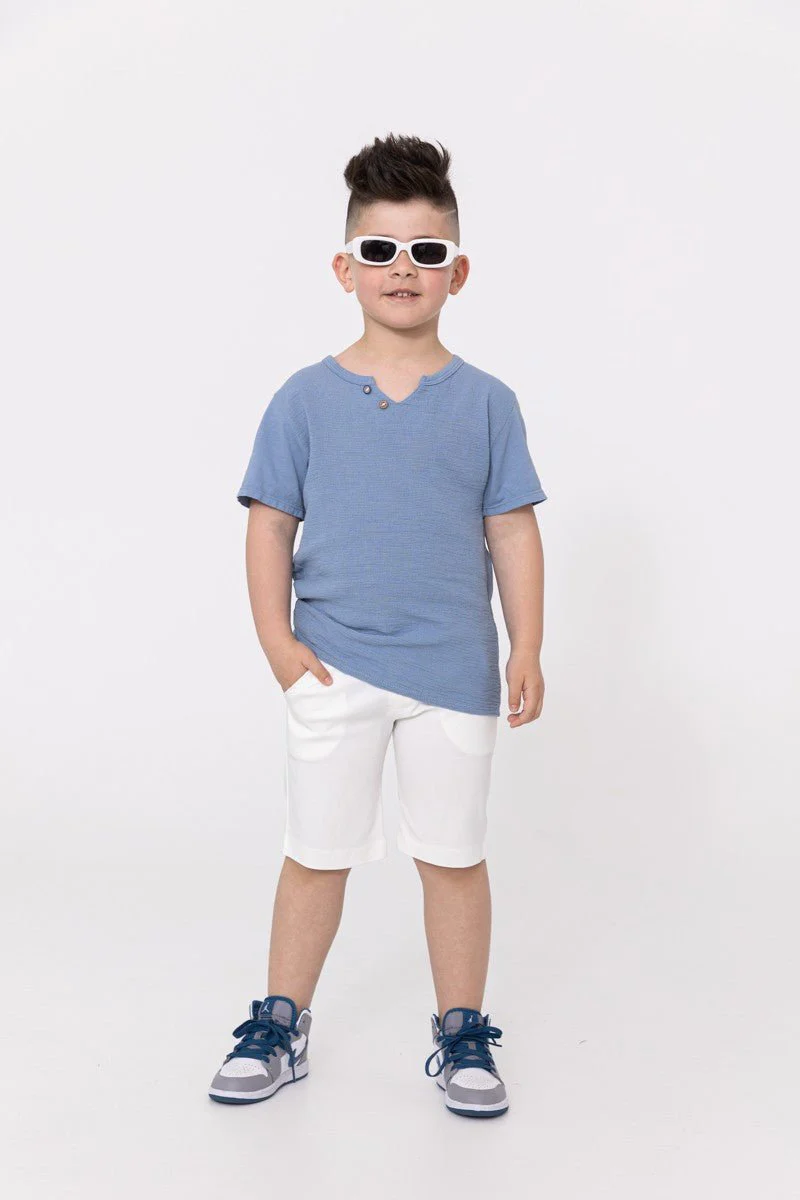 Enfant t-shirt effet lin - Image 2