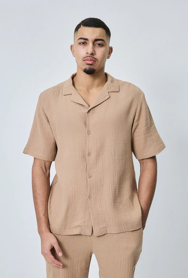 Ensemble chemise et short casual gaze de - Image 10