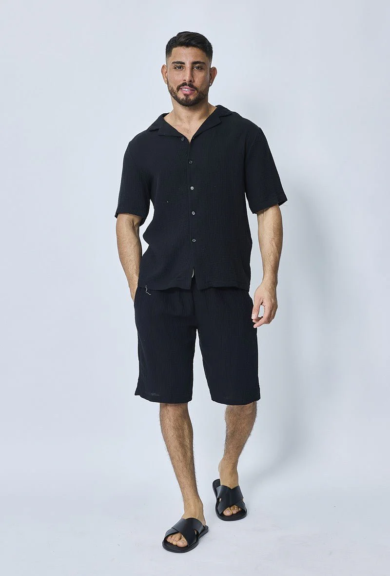 Ensemble chemise et short casual gaze de - Image 14