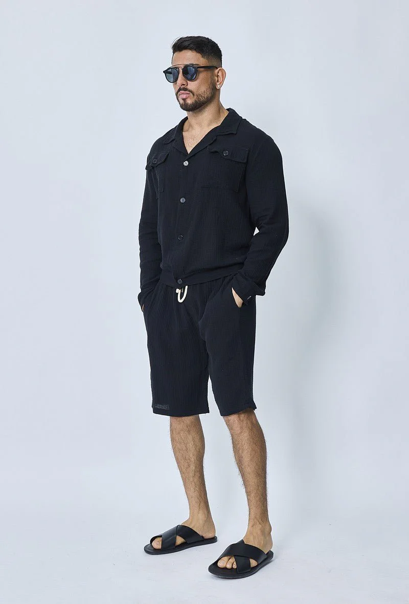 Ensemble chemise et short casual gaze de - Image 19