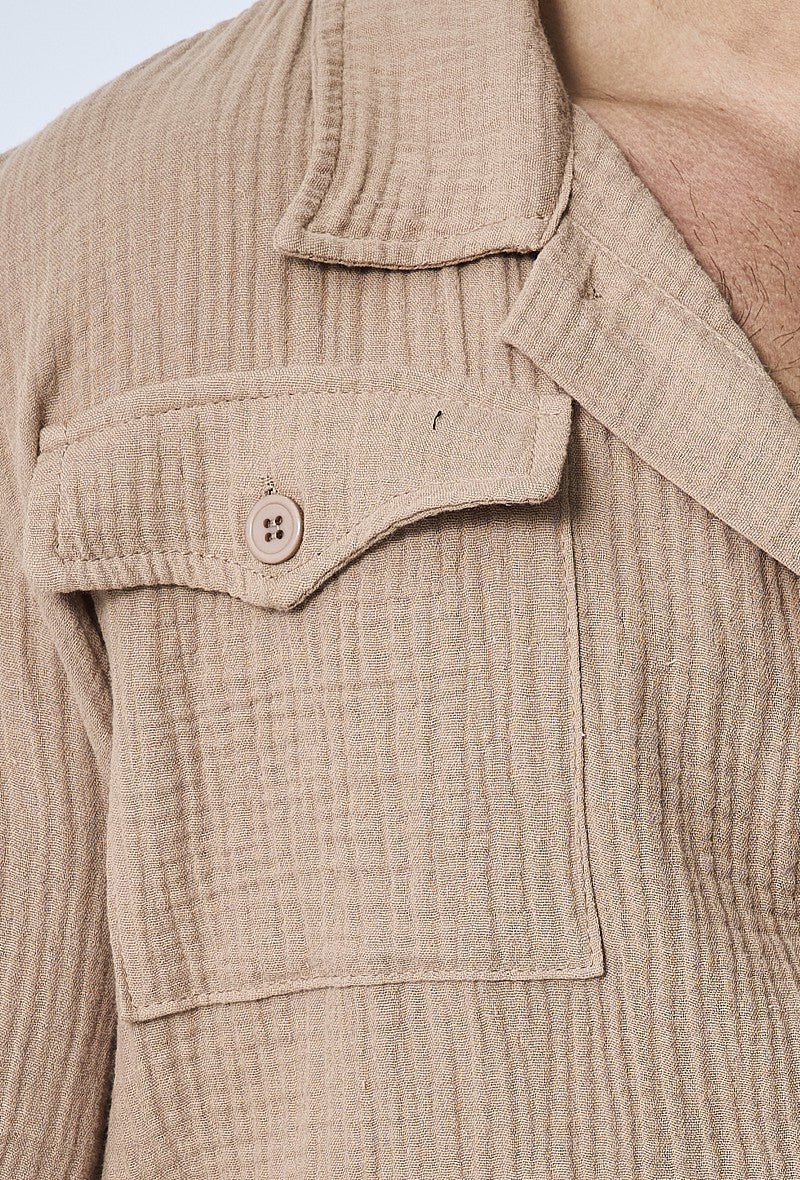 Ensemble chemise et short casual gaze de - Image 22