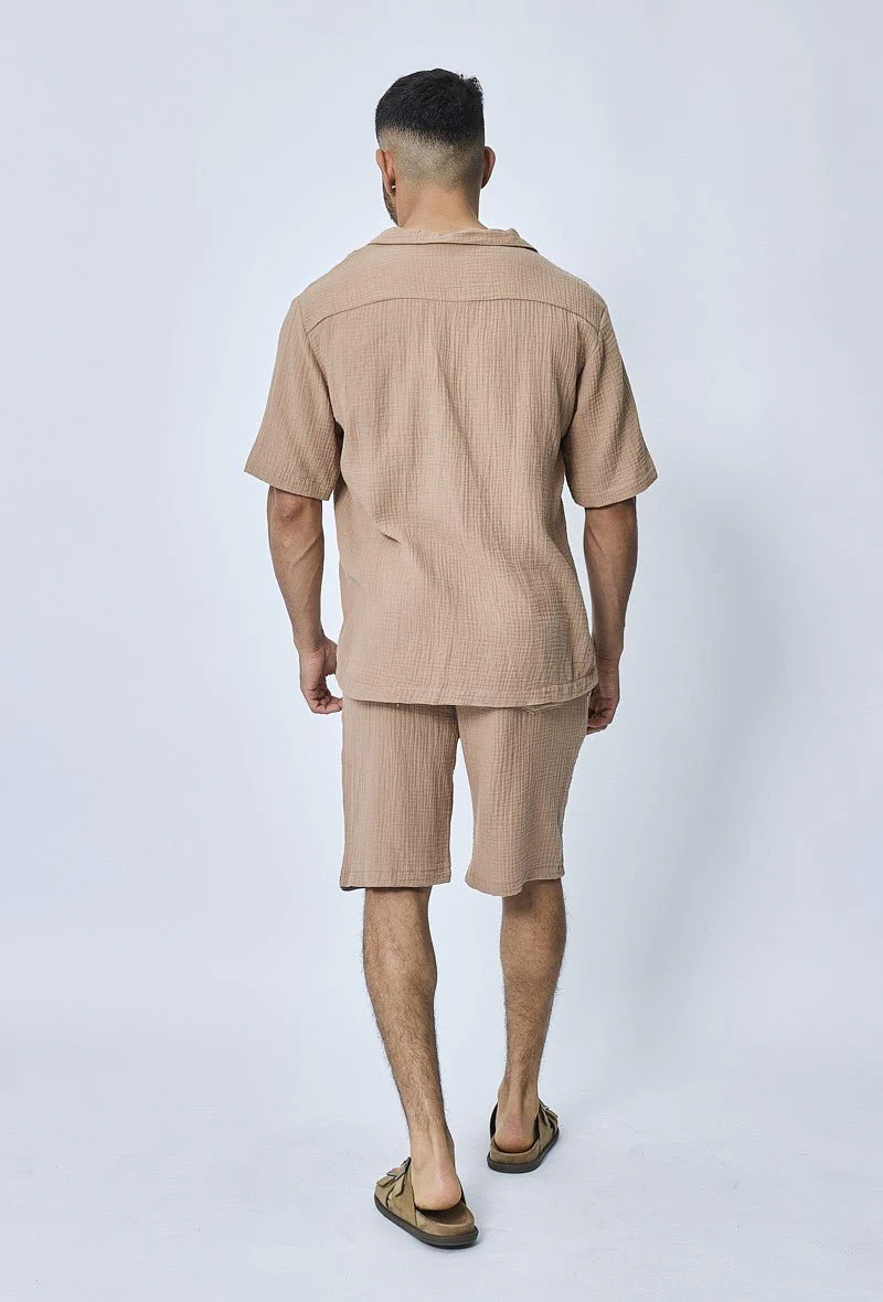 Ensemble chemise et short casual gaze de - Image 25