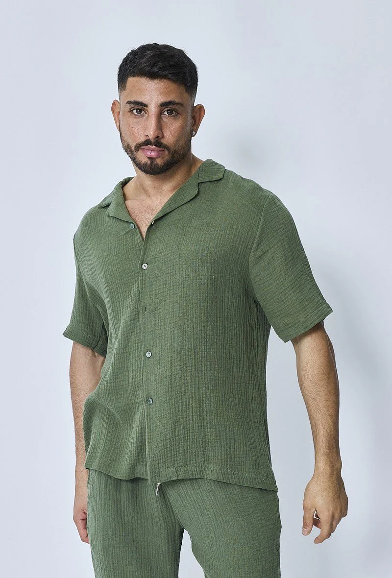 Ensemble chemise et short casual gaze de - Image 27