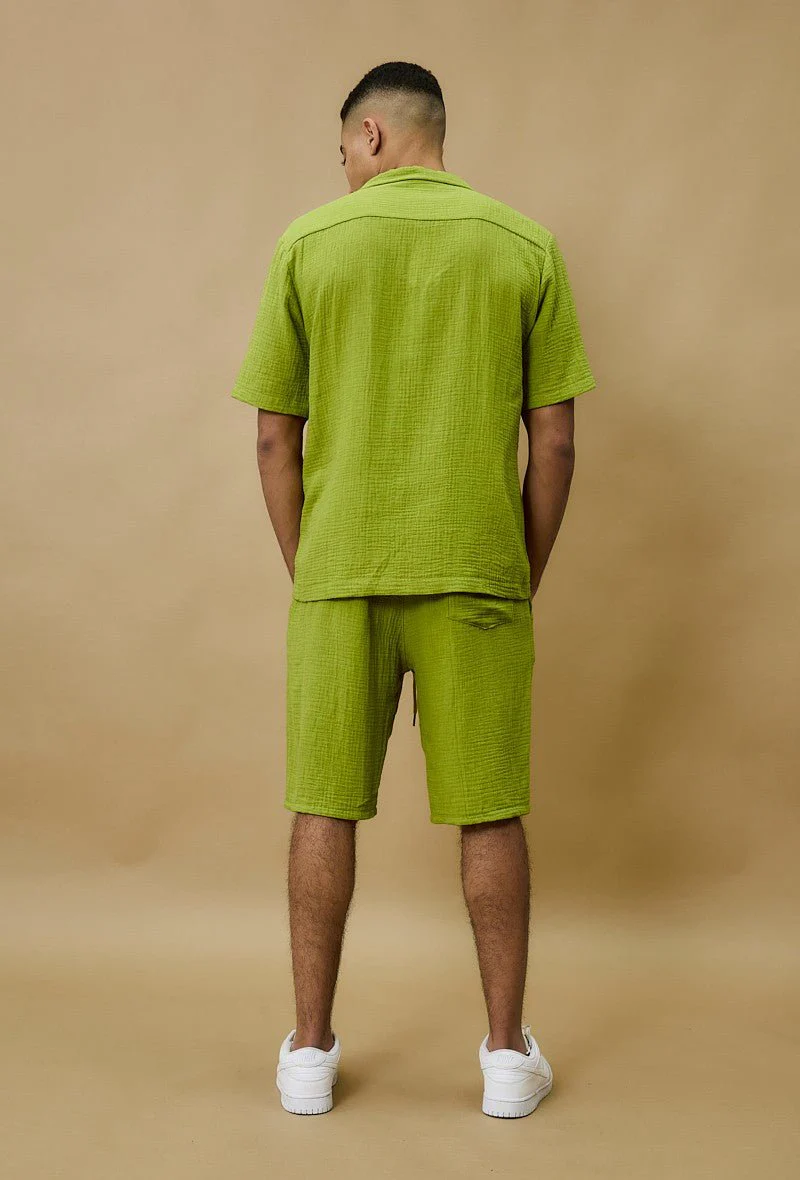 Ensemble chemise et short casual gaze de - Image 3