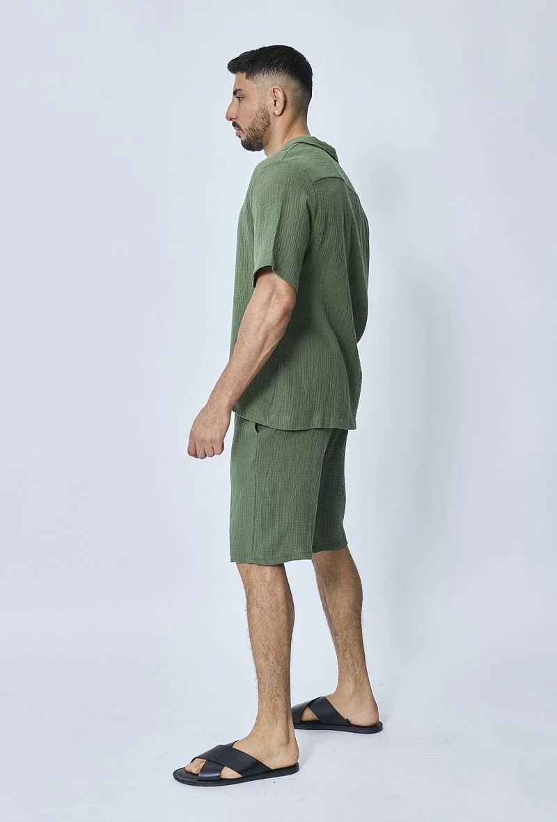 Ensemble chemise et short casual gaze de - Image 31