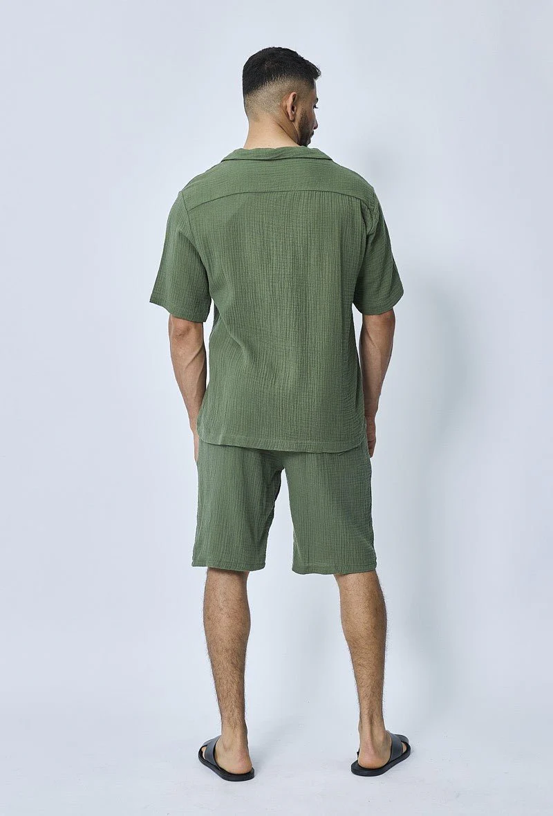 Ensemble chemise et short casual gaze de - Image 32