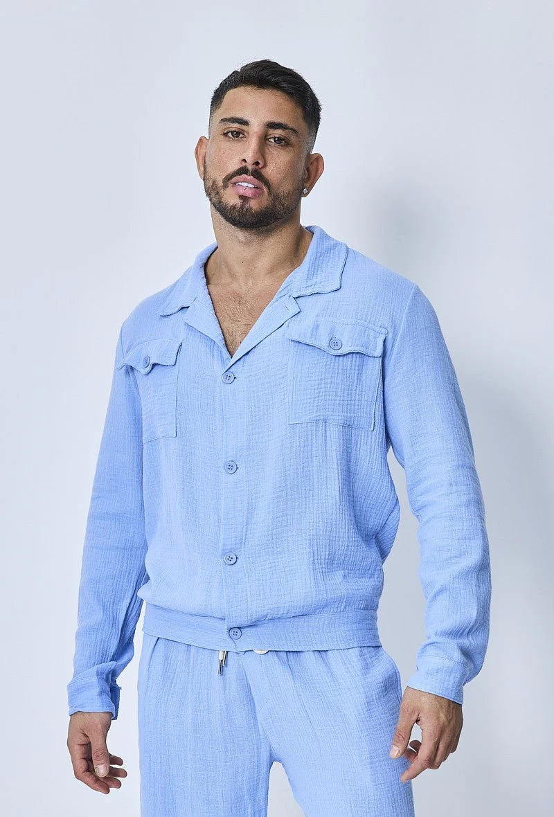 Ensemble chemise et short casual gaze de - Image 34