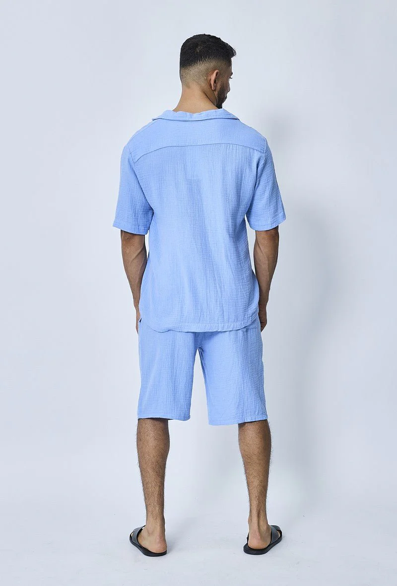 Ensemble chemise et short casual gaze de - Image 38