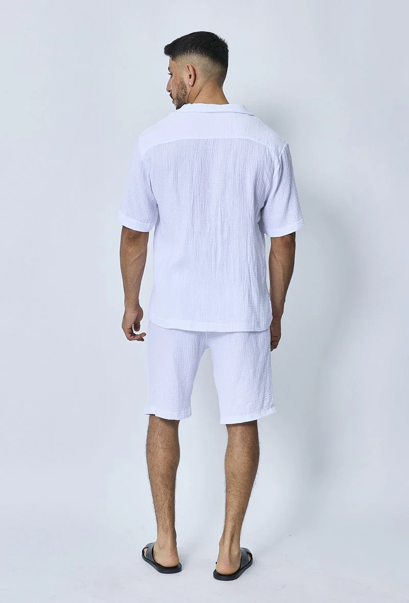 Ensemble chemise et short casual gaze de - Image 41