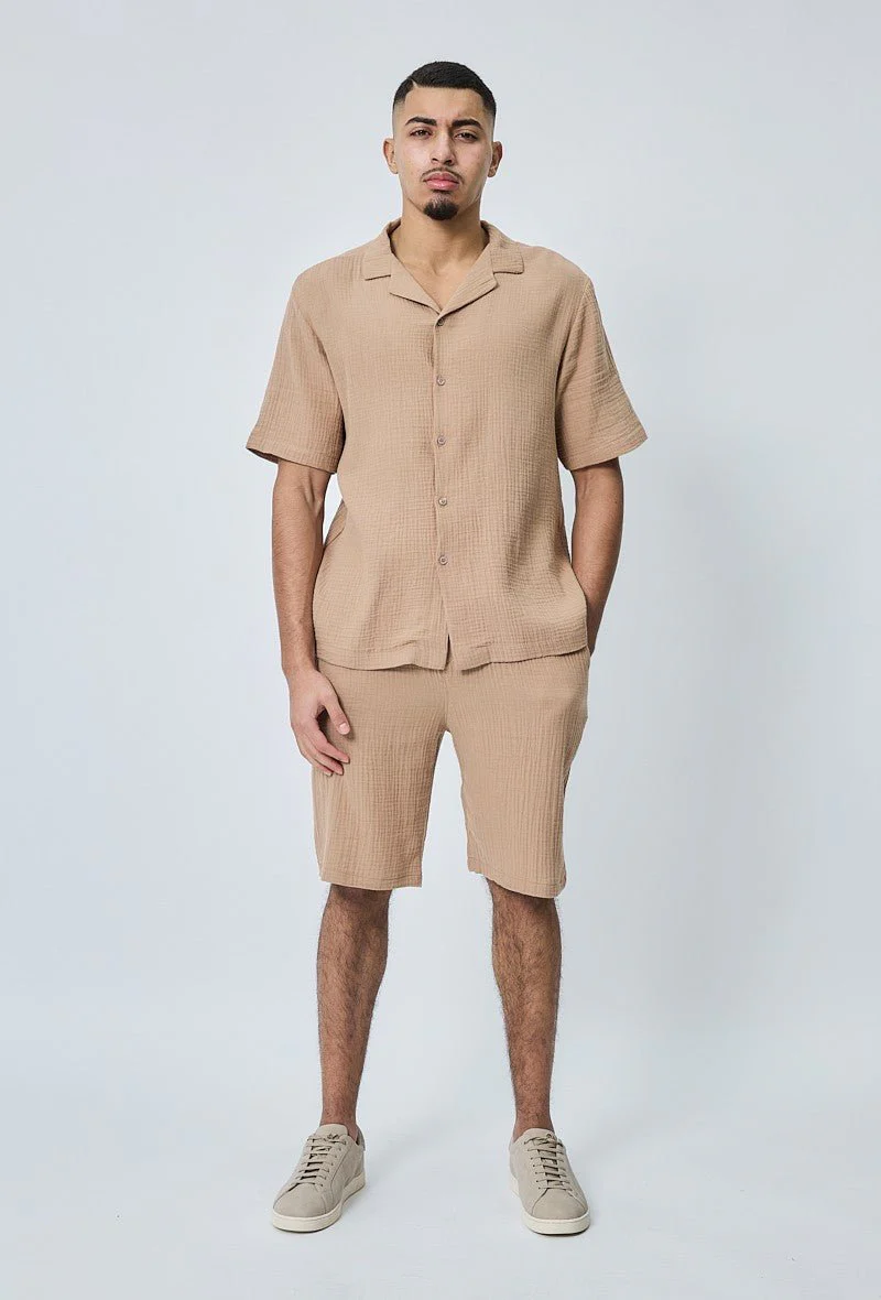 Ensemble chemise et short casual gaze de - Image 5