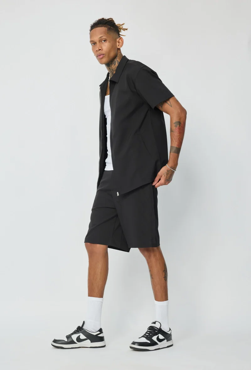 Ensemble chemise et shorts zippé moderne - Image 22