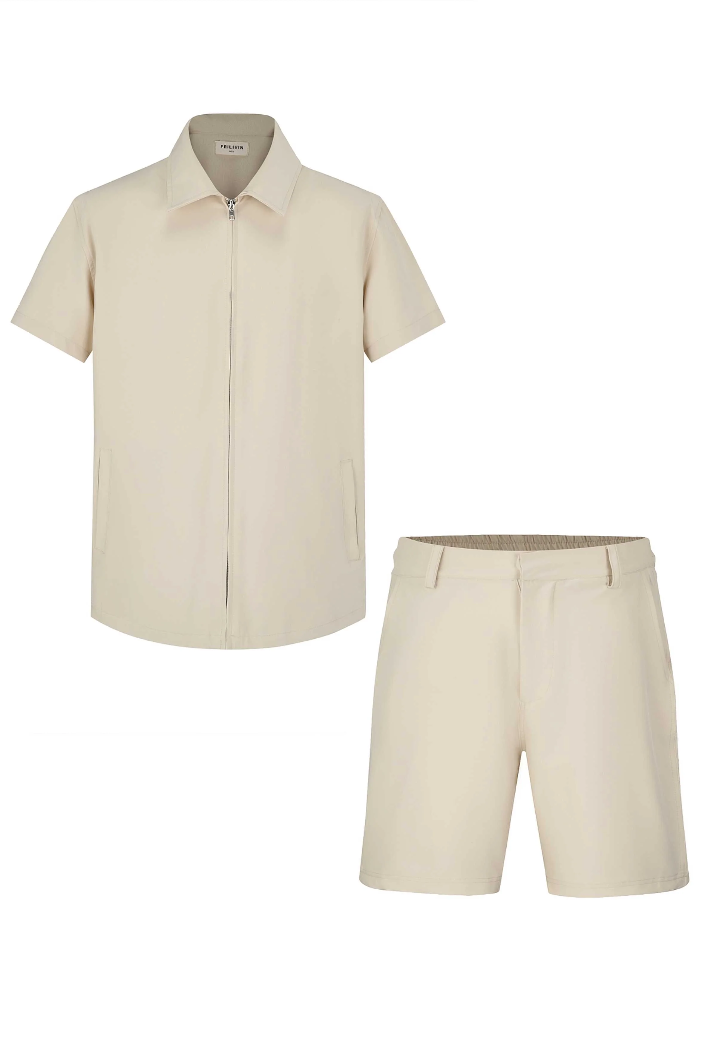 Ensemble chemise et shorts zippé moderne - Image 6