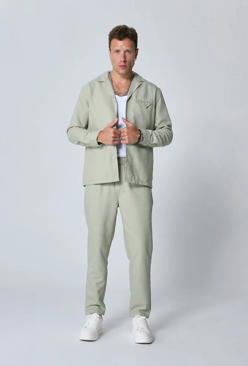 Ensemble chemise manches longues pantalon