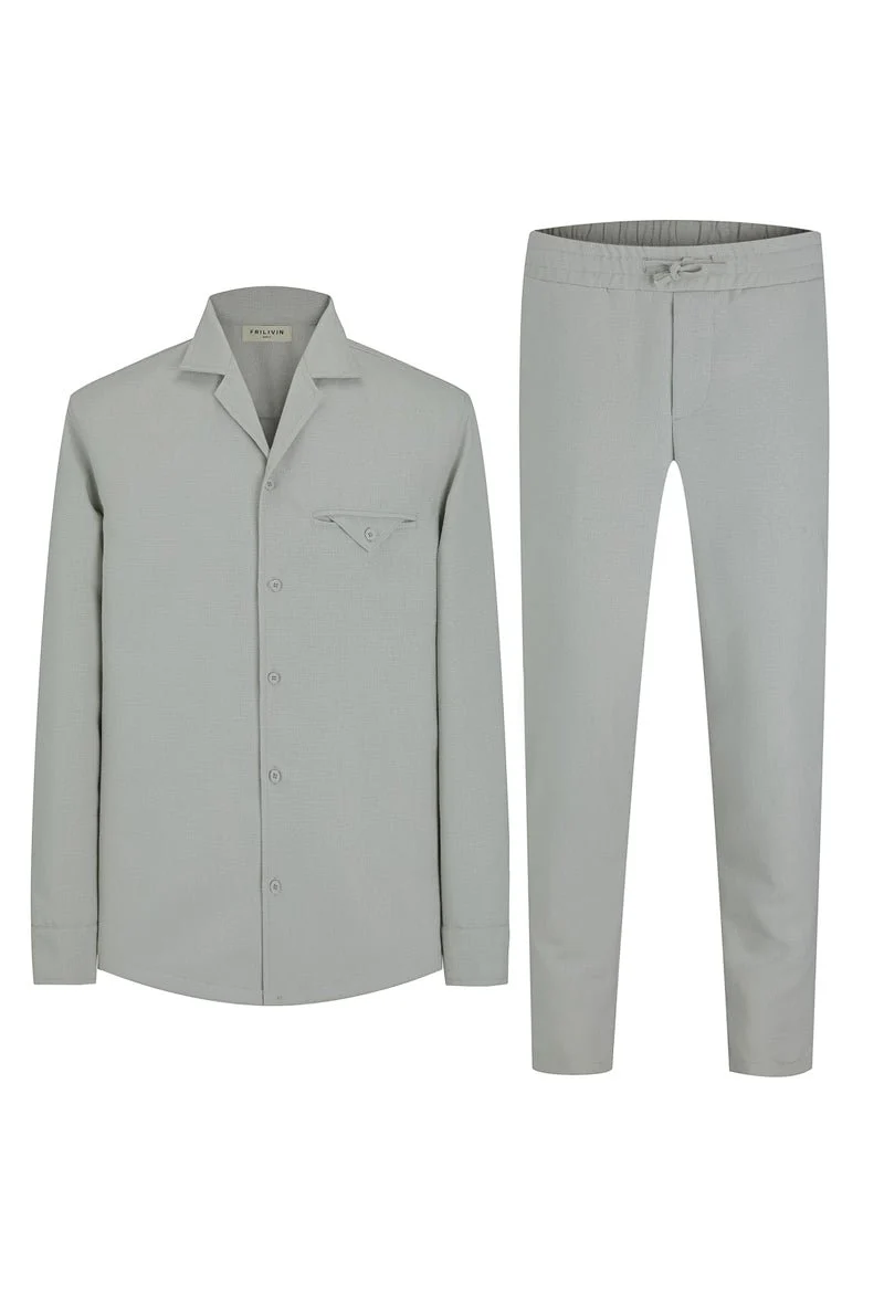 Ensemble chemise manches longues pantalon - Image 24