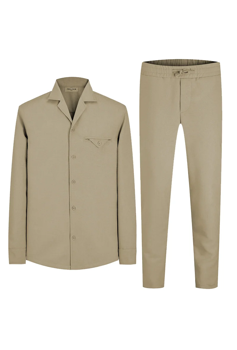 Ensemble chemise manches longues pantalon - Image 29