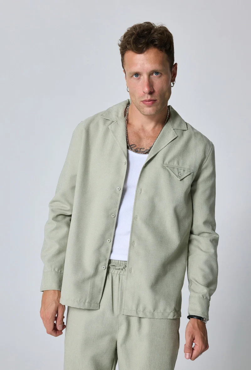 Ensemble chemise manches longues pantalon - Image 3