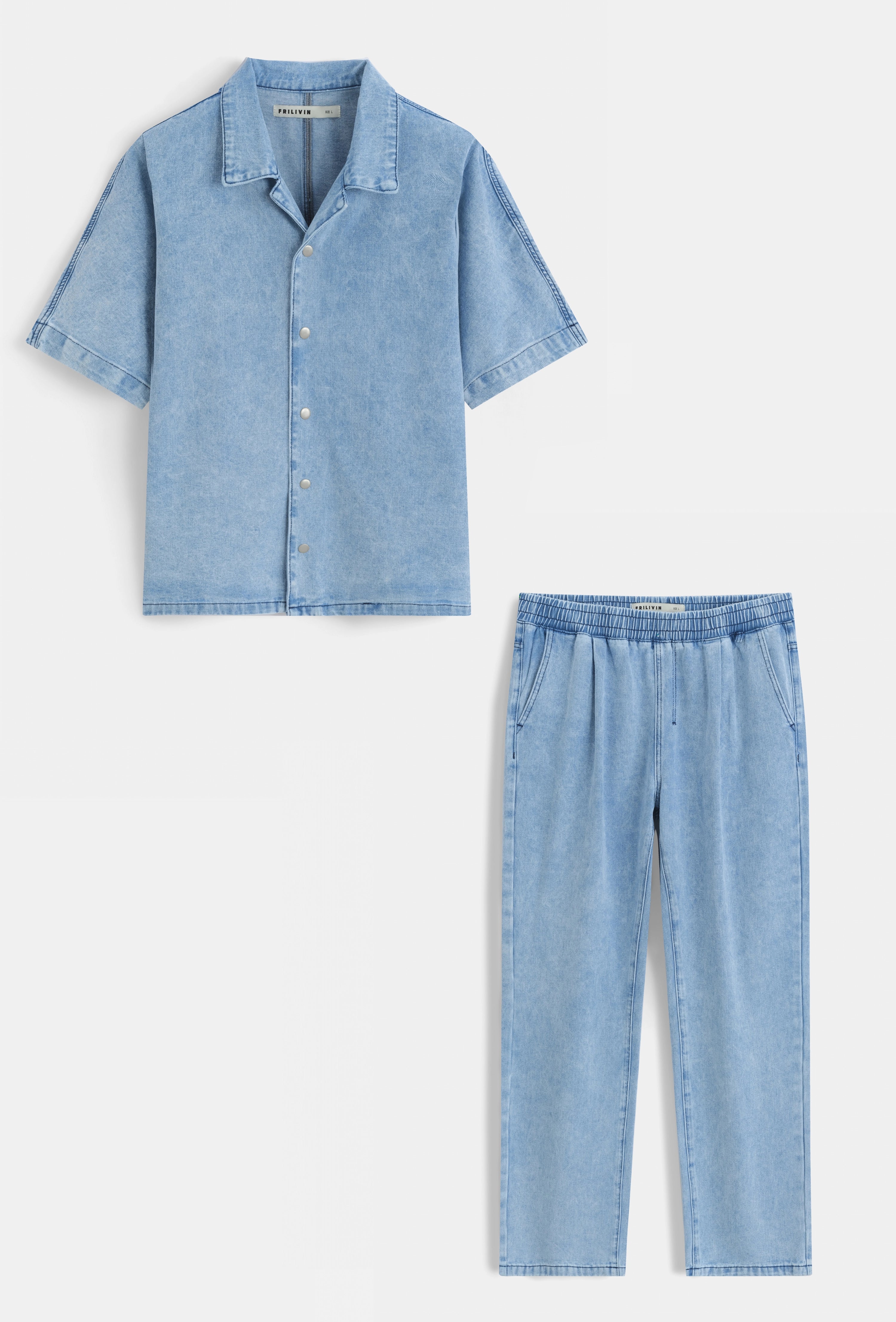 Ensemble chemise pantalon confort et style décontracté - Image 14