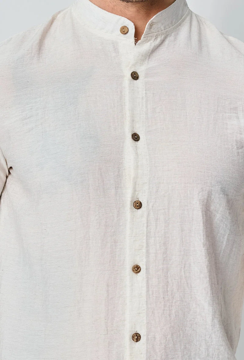 Ensemble chemise pantalon uni fin - Image 3