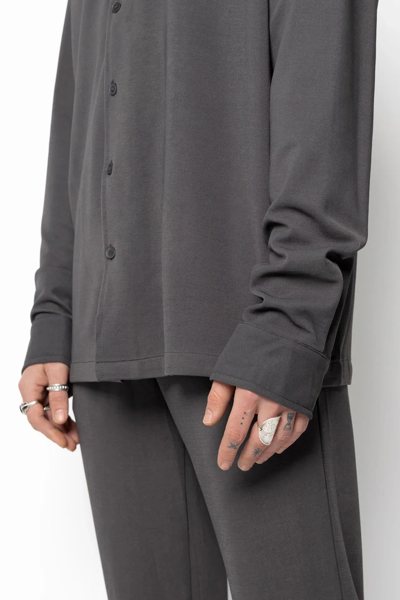 Ensemble chemise pantalon uni oversize - Image 18
