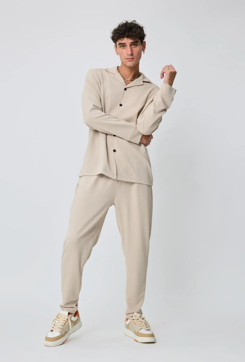Ensemble chemise pantalon uni