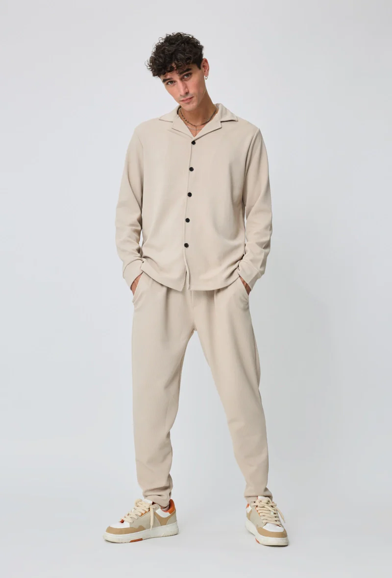 Ensemble chemise pantalon uni - Image 2