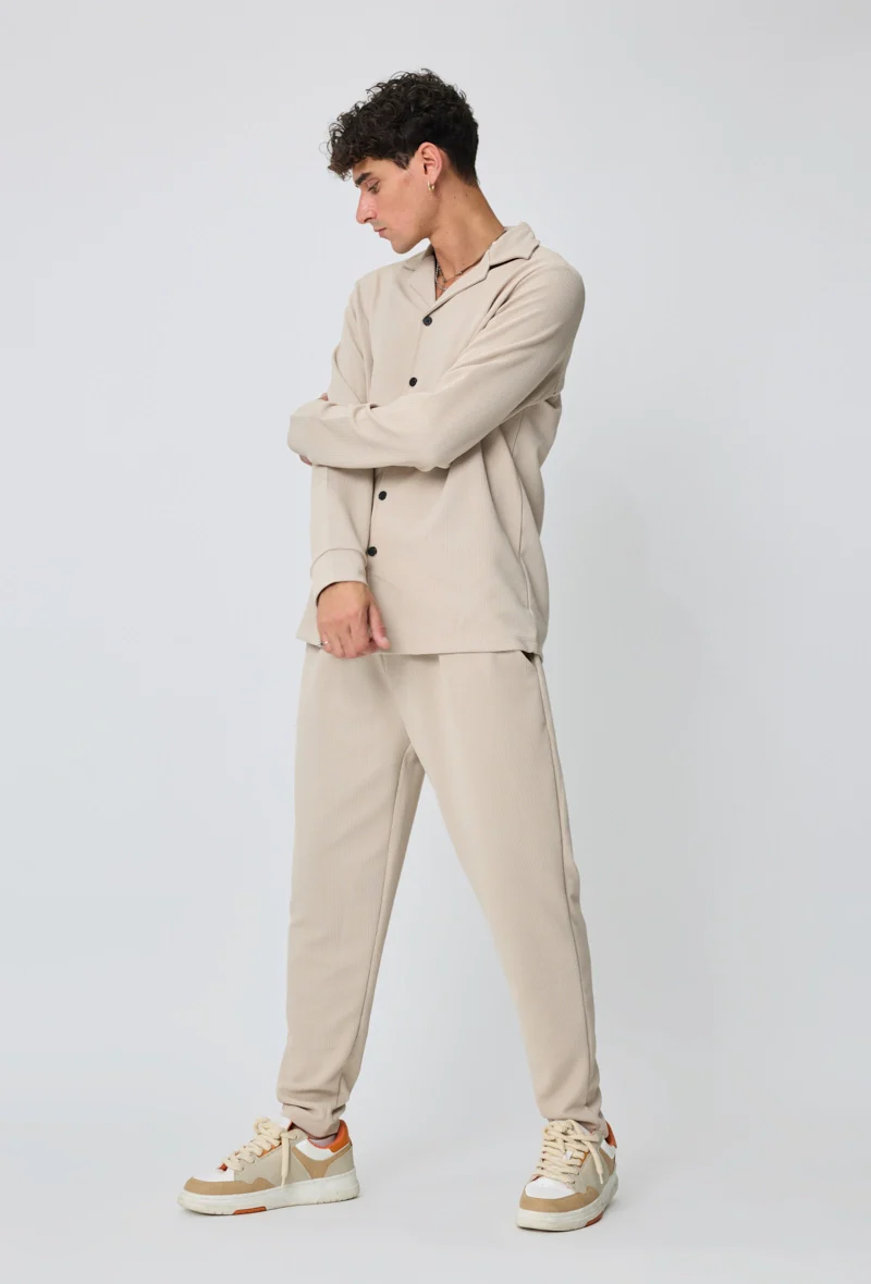 Ensemble chemise pantalon uni - Image 3