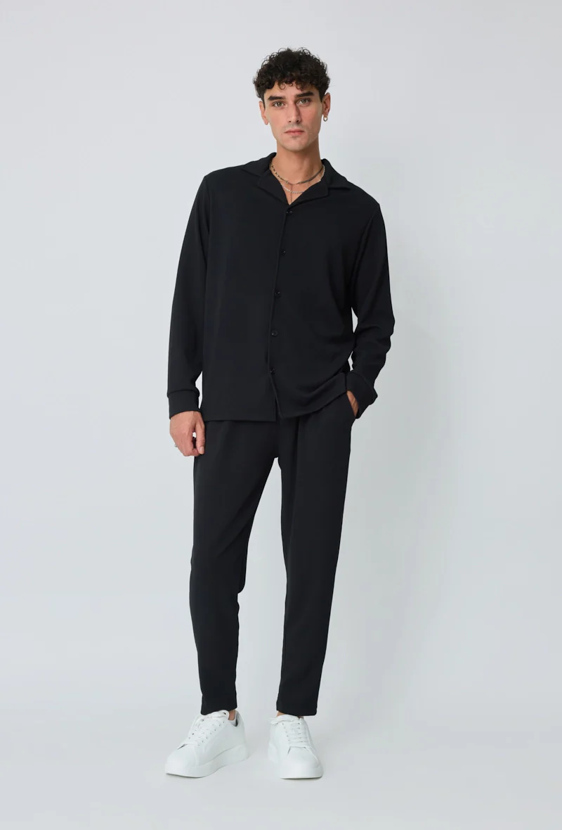 Ensemble chemise pantalon uni - Image 7