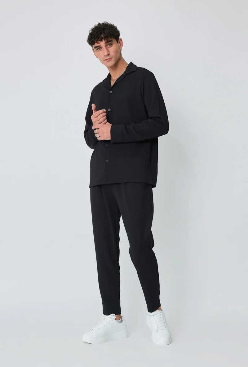 Ensemble chemise pantalon uni - Image 9
