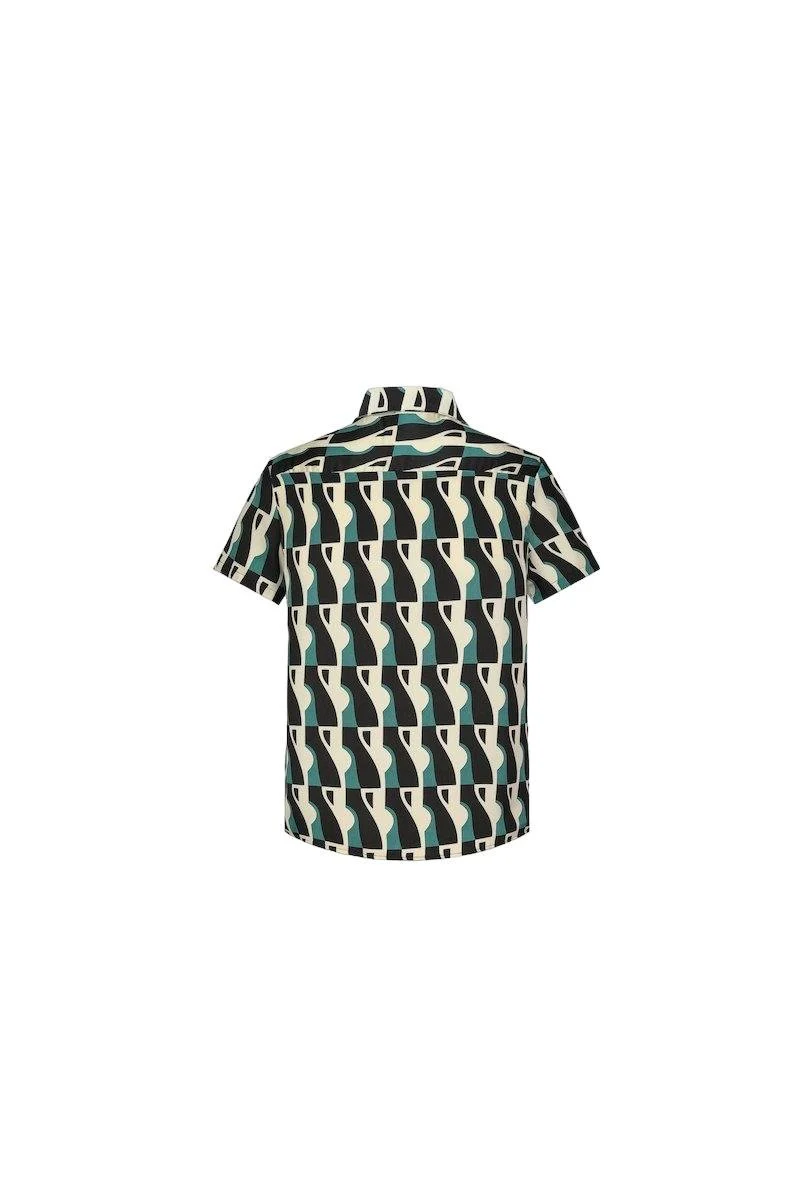 Ensemble chemise short à motifs abstrait - Image 14