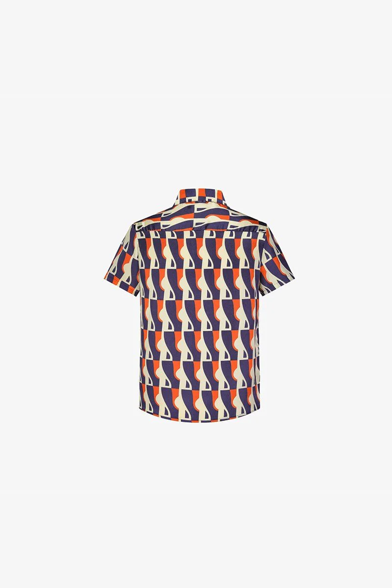 Ensemble chemise short à motifs abstrait - Image 19