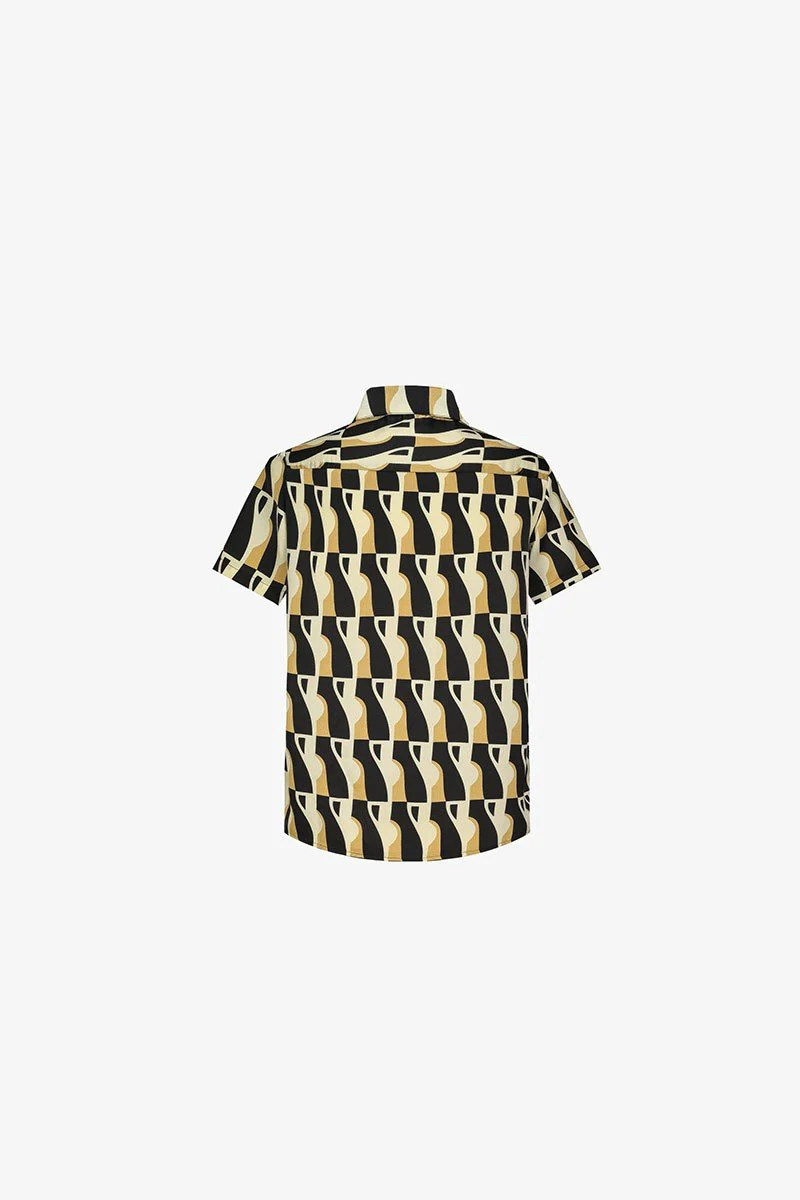 Ensemble chemise short à motifs abstrait - Image 3