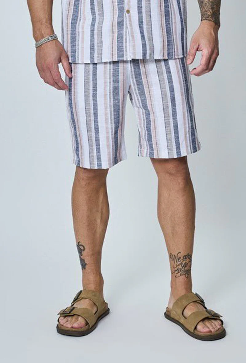 Short a rayure lin