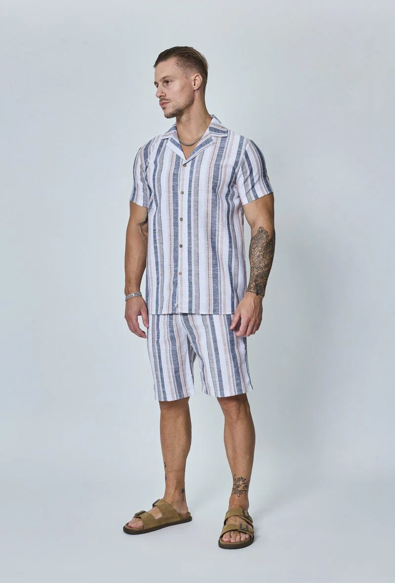 Short a rayure lin - Image 3