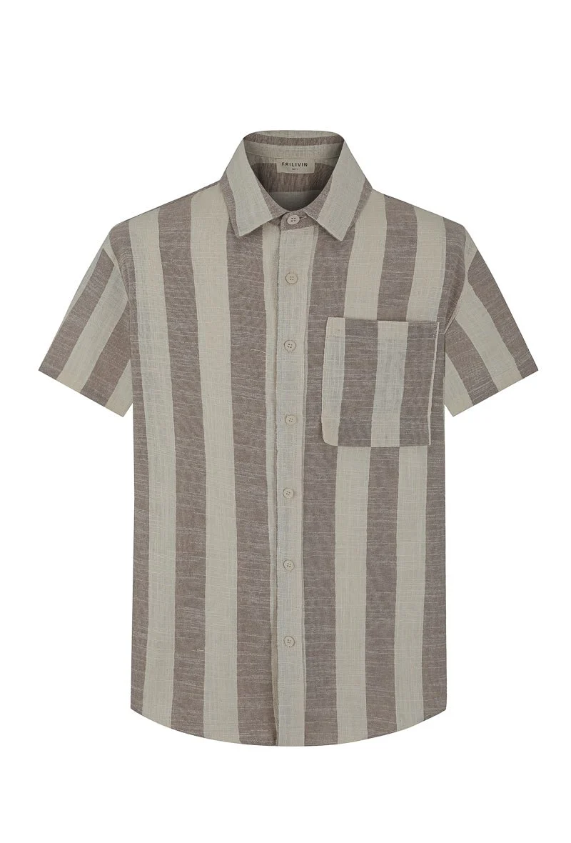 Ensemble chemise short à rayure - Image 10