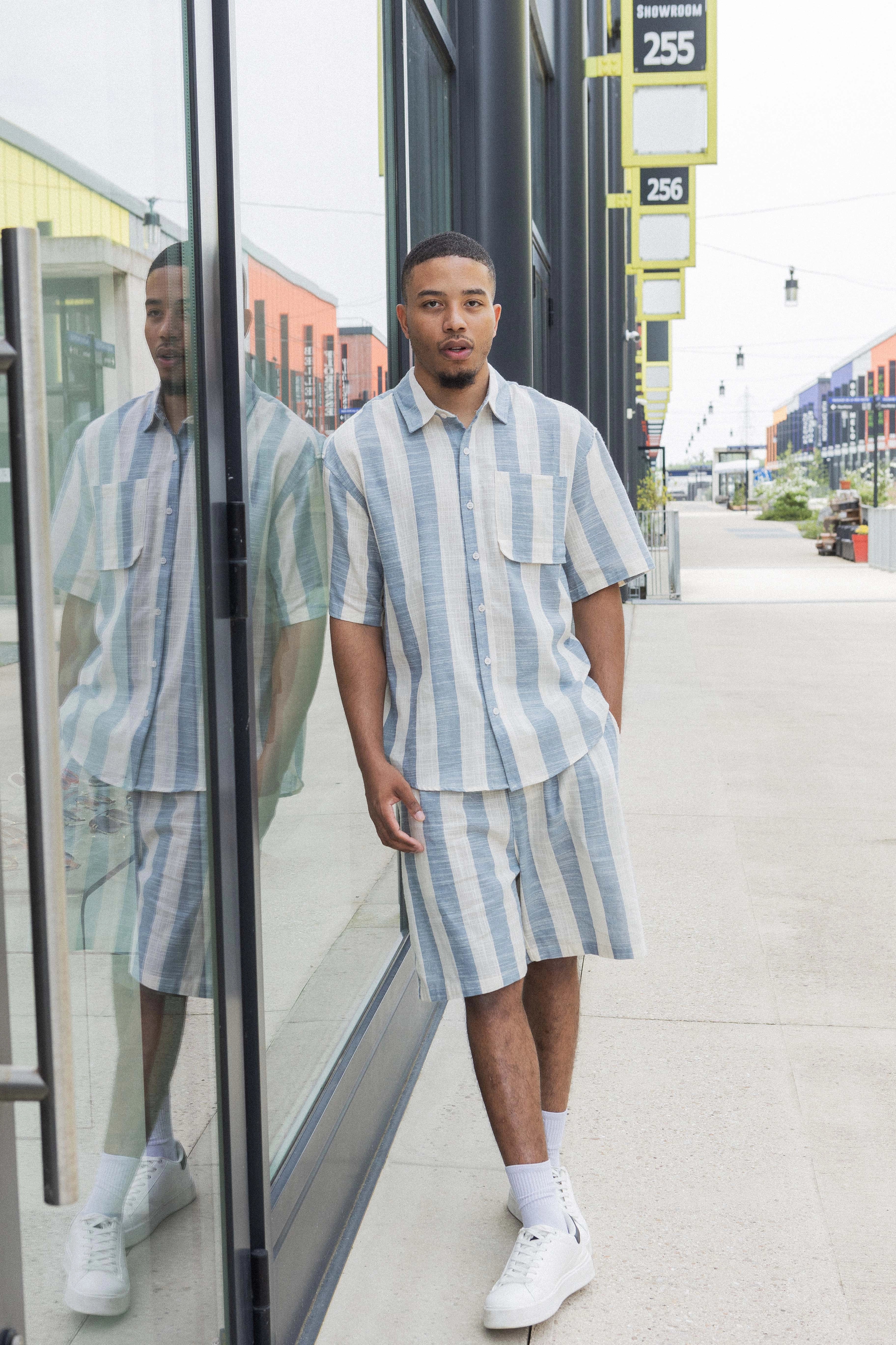 Ensemble chemise short à rayure - Image 3
