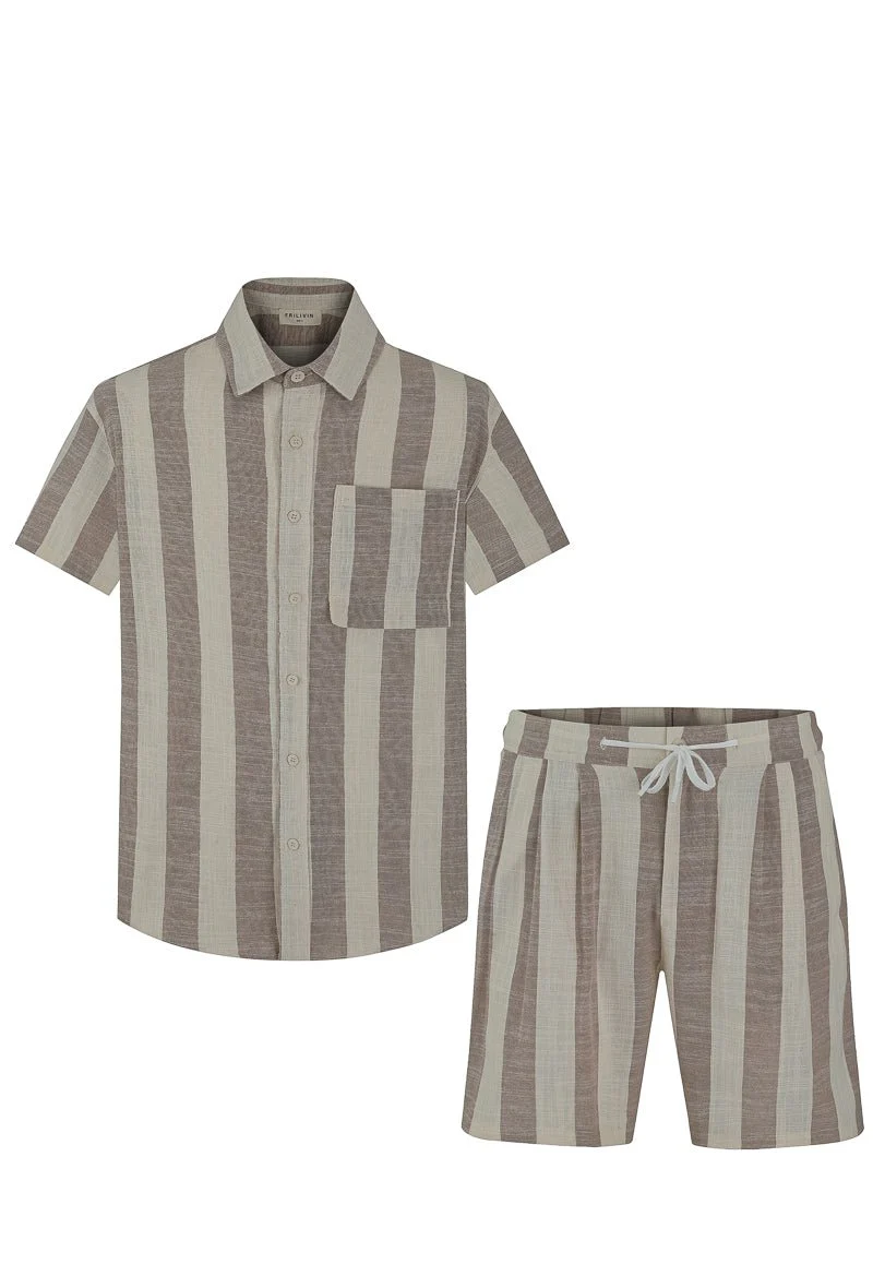 Ensemble chemise short à rayure - Image 9