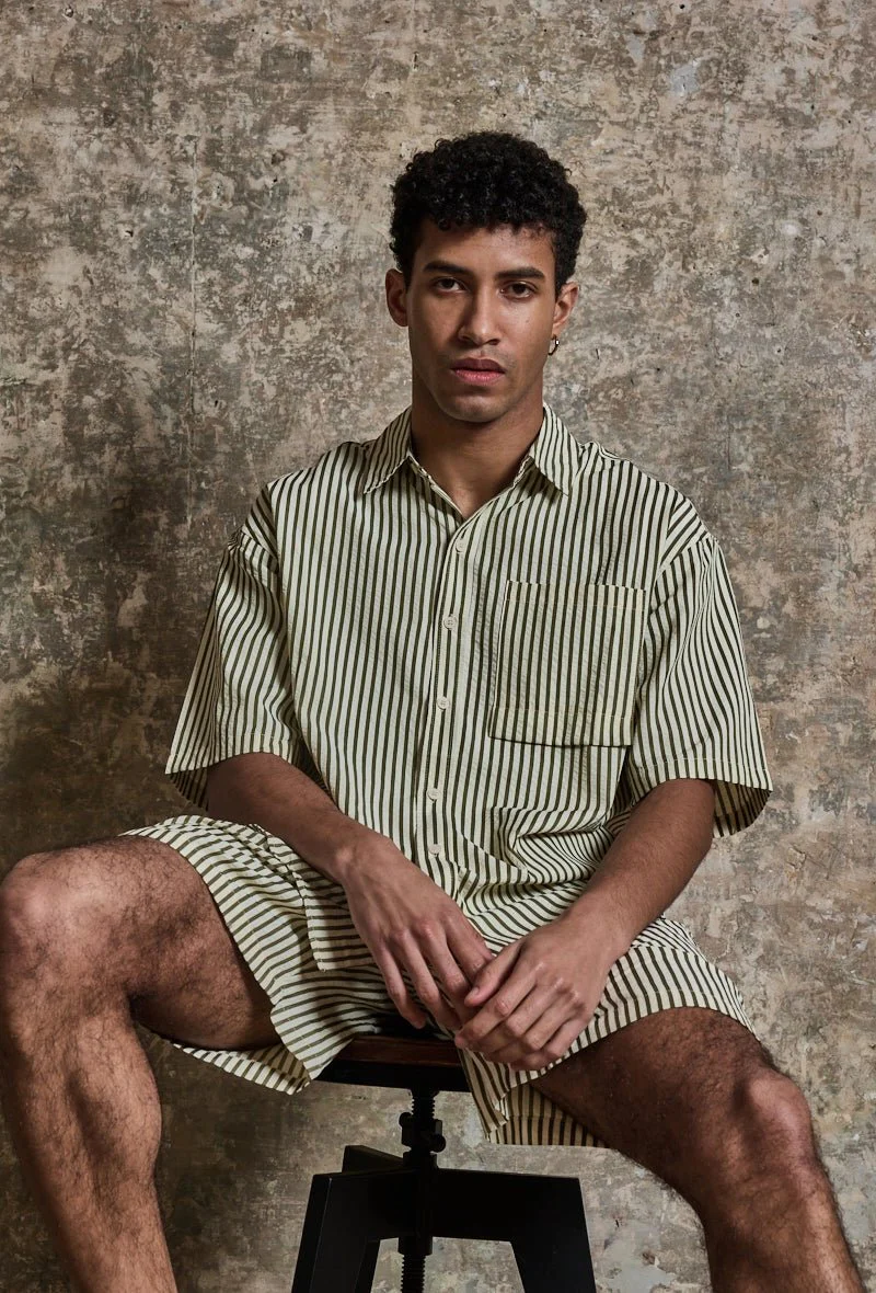 Ensemble chemise short à rayure - Image 3
