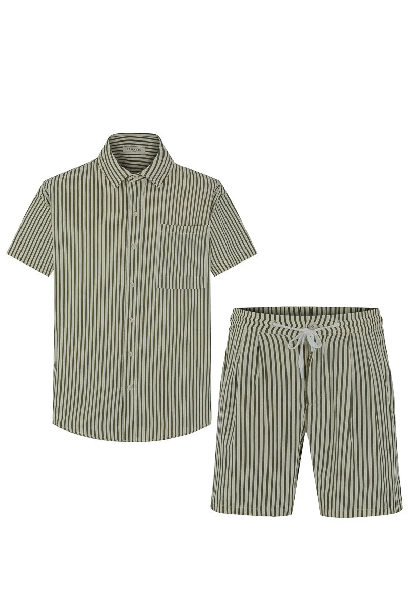 Ensemble chemise short à rayure - Image 7